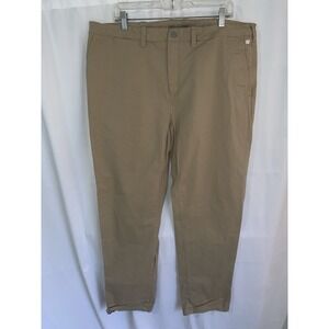 Mack Weldon Stretch Performance Lightweight Chino Pants Khaki Beige Mens 40x34